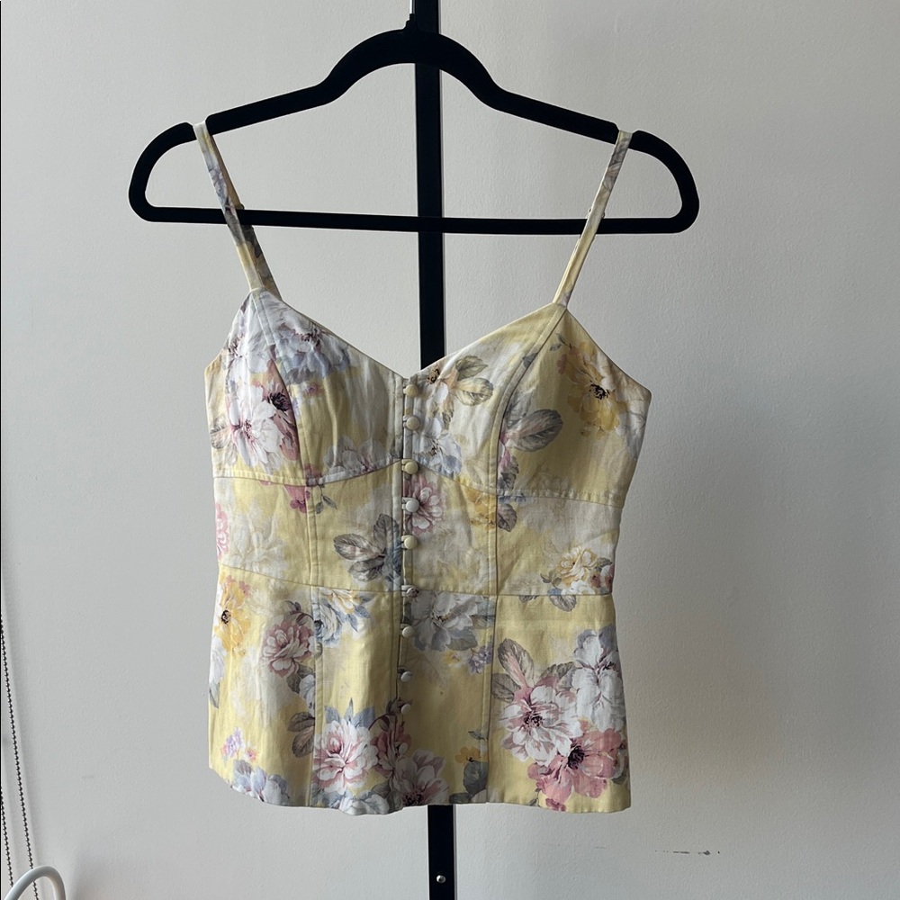 Forever New Yellow Floral Camisole